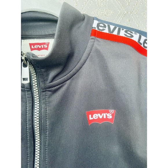 Levi’s VINTAGE boys Grey Track Zip Up Jacket Size Large 12/13 Years - Picture 4 of 10
